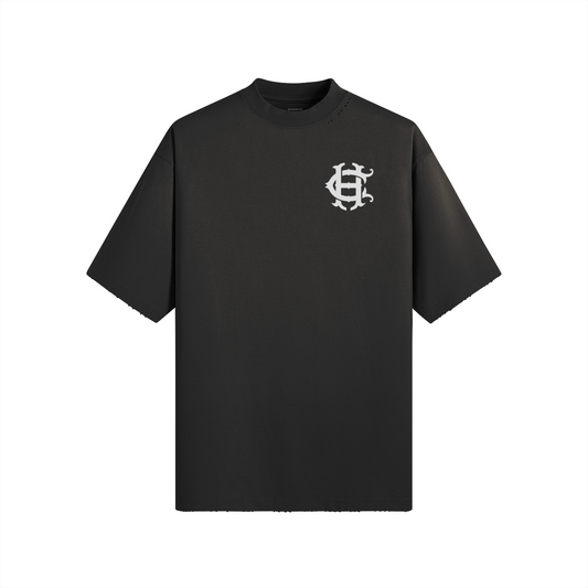 HUMILITY CULTURE® DISTRESSED TEE [BLACK]